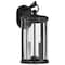 Nuvo Broadstone - 2 Light Medium Wall Lantern - Matte Black with Clear Seeded Glass 60/8112 - alternate 1